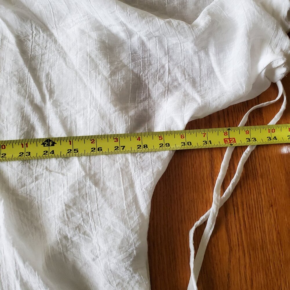 Entro Anthropologie White Medium Colorful Crochet Flowers Floral Cardigan XL - Picture 11 of 15